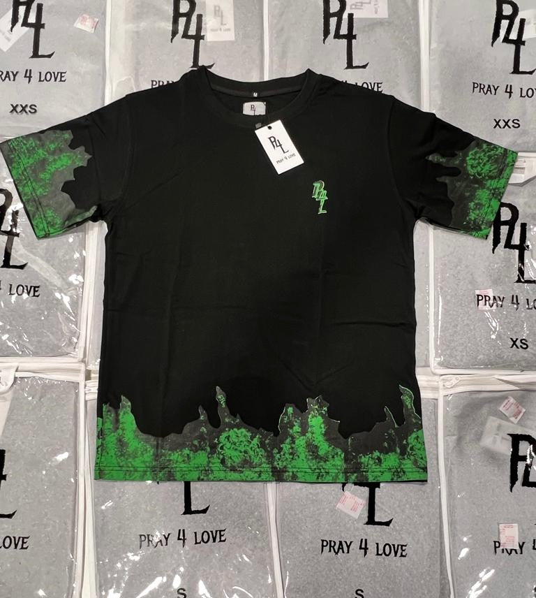 ‘Skully’ V2.0 Slime Green Graphic Tee